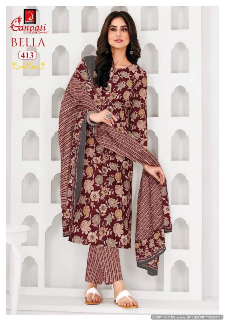Ganpati Bella Vol 4 Cotton Wholesale Readymade Salwar Suit Catalog — Wholesale Salwar Suits, Ganpati wholesale from Surat - Gallery Image 7